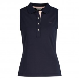 елек,дамски,сака,gant,contrast,collar,pique,waistcoat,blue,(blue,night)