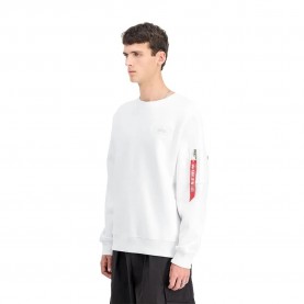 блуза,мъжки,пуловери,alpha,industries,back,print,sweatshirt,white