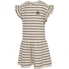 рокля,детски,поли,и,рокли,hummel,ajma,short,sleeve,dress,beige,(whitecap,grey)