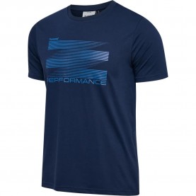 тениска,мъжки,тениски,hummel,pulse,graphic,short,sleeve,t,shirt,blue,(dress,blues)