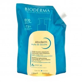 хигиена,тяло,bioderma,atoderm,eco,refill,1l,body,oil,clear