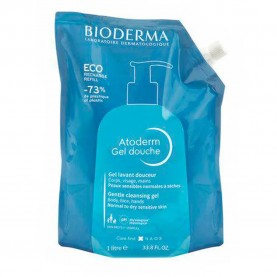 хигиена,тяло,bioderma,atoderm,eco,refill,1l,shower,gel,blue