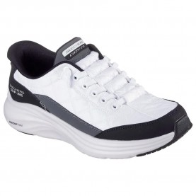 маратонки,дамски,маратонки,skechers,contour,foam,trainers,white,mesh,black,duraleather,gray,trim,(white)