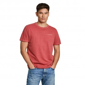 Тениска Pepe jeans Davy short sleeve T-shirt - Red (Ruby Red) тениска,мъжки,тениски,pepe,jeans,davy,short,sleeve,t,shirt,red,(ruby,red)