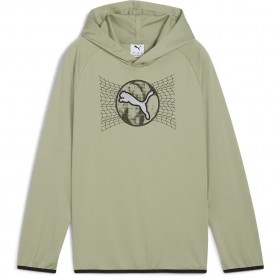 суичър,детски,блузи,puma,active,sports,lightweight,poly,hoodie,lux,army,(green)
