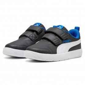 Маратонки Puma Courtflex V3 V PS trainers - Black (Dusky Gray / White / Mountain Blue) маратонки,мъжки,маратонки,дамски,маратонки,puma,courtflex,v3,v,ps,trainers,black,(dusky,gray,white,mountain,blue)