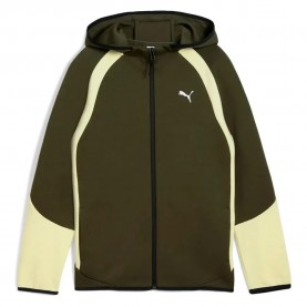 блуза,детски,блузи,puma,evostripe,full,zip,sweatshirt,dark,olive,(green)
