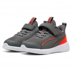 маратонки,детски,маратонки,puma,flyer,3,ac+,trainers,cool,dark,gray,fierce,red,white,(grey)