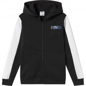 блуза,детски,блузи,puma,logo,lab,full,zip,sweatshirt,black