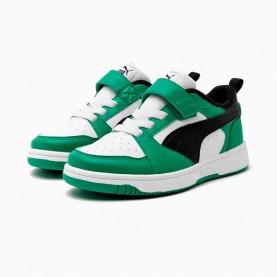 маратонки,мъжки,маратонки,дамски,маратонки,puma,rebound,v6,lo,ac+,ps,trainers,white,(white,black,archive,green)