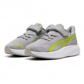 маратонки,детски,маратонки,puma,pounce,lite,ac+,ps,trainers,gray,echo,lime,smash,white,(grey)