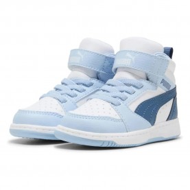 маратонки,детски,маратонки,puma,rebound,v6,mid,ac+,trainers,white,dark,indigo,haute,tropic,(white)
