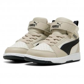 маратонки,детски,маратонки,puma,rebound,v6,mid,ac+,trainers,desert,dust,black,vapor,gray,(beige)