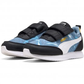 маратонки,детски,маратонки,puma,r78,lightwind,hot,wheels,2,v,ps,trainers,cool,blue,white,sunny,yellow,(blue)