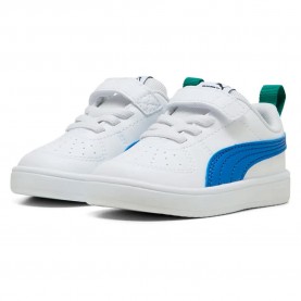 маратонки,детски,маратонки,puma,rickie,ac+,trainers,white,mountain,blue,wild,green,(white)