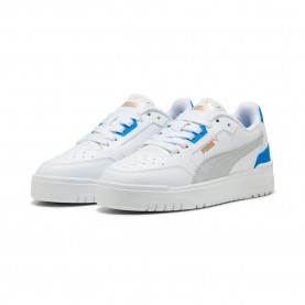 Маратонки Puma Shuffle Downtown Lo trainers - White (White / Cool Light Gray / Racing Blue) маратонки,мъжки,маратонки,дамски,маратонки,puma,shuffle,downtown,lo,trainers,white,(white,cool,light,gray,racing,blue)