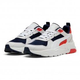 Маратонки Puma Trinity 2 LT trainers - White (Navy / White / Feather Gray / Red Fire) маратонки,мъжки,маратонки,дамски,маратонки,puma,trinity,2,lt,trainers,white,(navy,white,feather,gray,red,fire)
