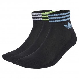 чорапи,мъжки,чорапи,дамски,чорапи,adidas,originals,3,stripes,ankle,socks,3,units,black,(black,ash,blue,signal,green)