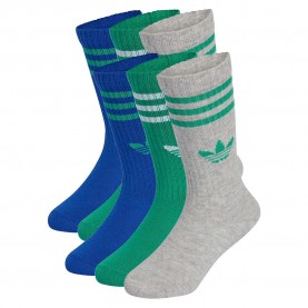 чорапи,детски,чорапи,adidas,originals,3,stripes,crew,socks,6,units,multicolor,(medium,grey,heather,team,royal,blue,court,green)