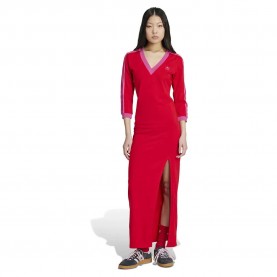 рокля,дамски,поли,и,рокли,adidas,originals,adicolor,classics,3,stripes,maxi,3,4,sleeve,dress,better,scarlet,semi,lucid,fuchsia,(red)