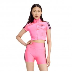 фланелка,с,къс,ръкав,дамски,топове,adidas,originals,adicolor,track,short,sleeve,top,lucid,pink,black