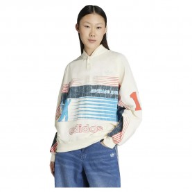 блуза,дамски,блузи,adidas,originals,archive,summersport,sweatshirt,beige,(cream,white)