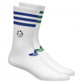 чорапи,мъжки,чорапи,adidas,originals,embroidered,football,crew,socks,2,units,white,team,royal,blue,semi,court,green,(white)
