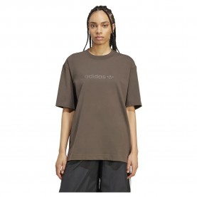 тениска,дамски,тениски,adidas,originals,essentials,linear,oversized,short,sleeve,t,shirt,shadow,olive,(brown)