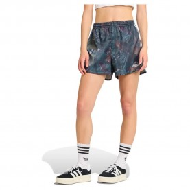 къси,панталони,дамски,панталони,adidas,originals,leaf,camo,print,satin,shorts,multicolor,(black,white)
