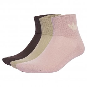 чорапи,мъжки,чорапи,adidas,originals,mid,crew,socks,3,units,wonder,mauve,trace,khaki,shadow,brown,(multicolor)