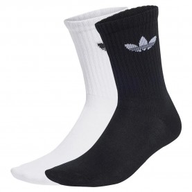 чорапи,мъжки,чорапи,adidas,originals,ruffle,crew,socks,2,units,white,black,(white,black)