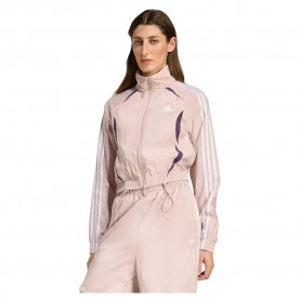Блуза Adidas Originals Slim full zip sweatshirt - Pink (New Rose) блуза,дамски,блузи,adidas,originals,slim,full,zip,sweatshirt,pink,(new,rose)