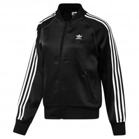 Яке Adidas Originals SST Adicolor Satin tracksuit jacket - Black (Black / White) яке,дамски,анцузи,adidas,originals,sst,adicolor,satin,tracksuit,jacket,black,(black,white)