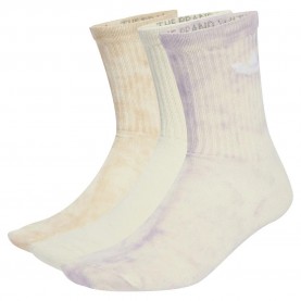 чорапи,мъжки,чорапи,adidas,originals,tie,dye,crew,socks,3,units,halo,blush,silver,dawn,cream,white,(beige)
