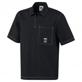Риза с къс ръкав Adidas Originals Wabash Loose short sleeve shirt - Black (Black) риза,с,къс,ръкав,мъжки,ризи,adidas,originals,wabash,loose,short,sleeve,shirt,black,(black)