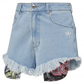 Къси панталони Adidas Originals X Jeremy Scott Pride denim shorts - Blue (Indigo Denim) къси,панталони,дамски,панталони,adidas,originals,x,jeremy,scott,pride,denim,shorts,blue,(indigo,denim)