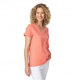 тениска,дамски,тениски,tbs,adinatee,short,sleeve,v,neck,t,shirt,orange,(recif)