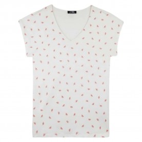 тениска,дамски,тениски,tbs,eddensan,short,sleeve,v,neck,t,shirt,white,(arctique)
