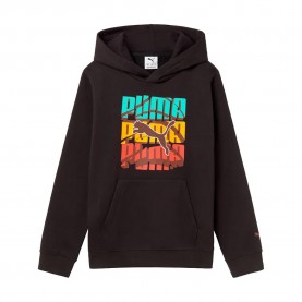суичър,детски,блузи,puma,graphic,logo,colour,hoodie,black,(black)
