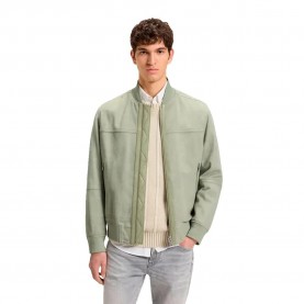 яке,мъжки,якета,boss,johice,10235018,01,leather,jacket,open,green,(green)