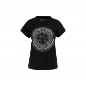 тениска,дамски,тениски,guess,4g,shaded,hotfix,short,sleeve,t,shirt,black,(jet,black,a996)