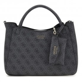 чанта,всички,чанти,guess,brenton,sml,girlfriend,satchel,handbag,coal,logo,(grey)