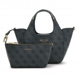 чанта,всички,чанти,guess,calista,2,in,1,mini,tote,bag,coal,logo,(grey)