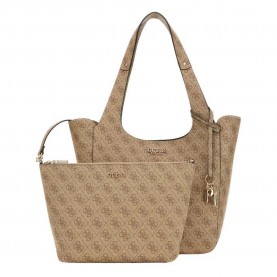чанта,всички,чанти,guess,calista,2,in,1,tote,bag,latte,logo,(brown)