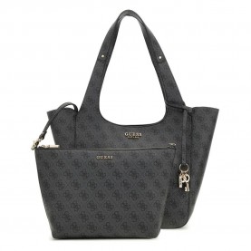 чанта,всички,чанти,guess,calista,2,in,1,tote,bag,coal,logo,(grey)