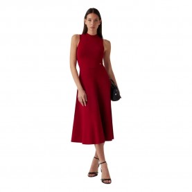 рокля,дамски,поли,и,рокли,guess,cassandra,long,dress,siren,red,(red)