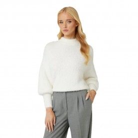 блуза,дамски,пуловери,дамски,плетени,дрехи,guess,keyla,sweater,cream,white,(white)