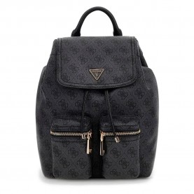 Раница Guess Manhattan II Flap backpack - Black / Grey (Coal Logo) раница,раници,guess,manhattan,ii,flap,backpack,black,grey,(coal,logo)