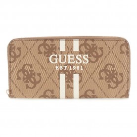 портфейли,и,портмонета,guess,swos74,laurel,ii,slg,large,wallet,latte,logo,(beige)