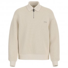 Блуза Guess jeans Collar half zip sweatshirt - Warm White блуза,мъжки,пуловери,guess,jeans,collar,half,zip,sweatshirt,warm,white